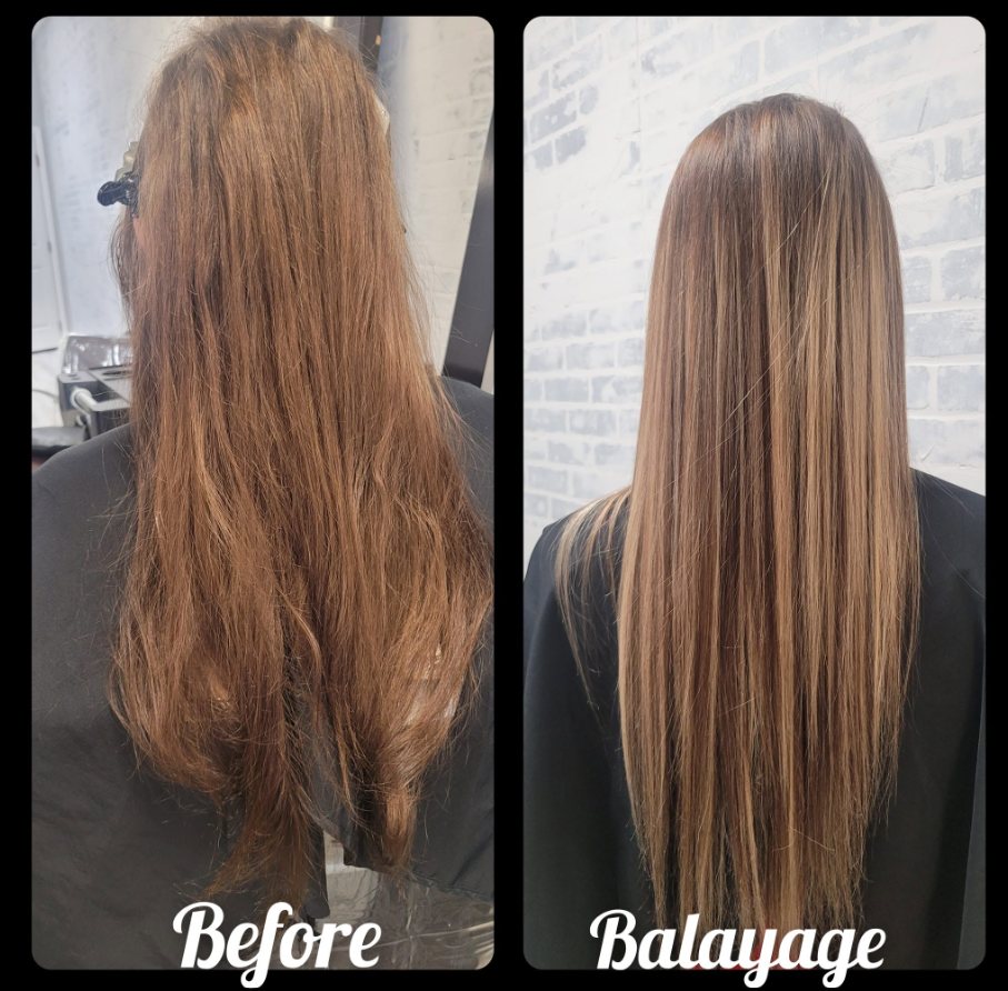 Before and after: balayage